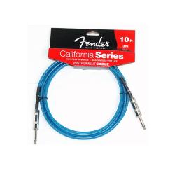 Инструментальный кабель, 3 м, бескислородная медь, цвет синий FENDER 10' California Cable Lake Placid Blue