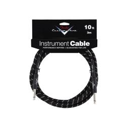 Инструментальный кабель, 3 м, чёрная твидовая оболочка FENDER Custom Shop 10' Instrument Cable Black Tweed