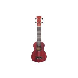 Укулеле сопрано, с чехлом, красный CASCHA HH-2263 Mahogany Series