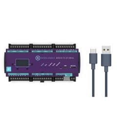 DMX-интерфейс, 6х DMX512 (3072 канала), 20зон, 2000сцен, USB-C, NICOLAUDIE ARCHITECTURAL DINA-DR1