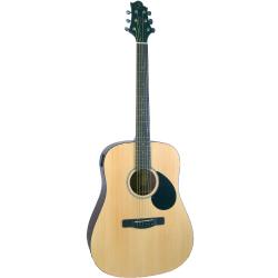 Акустическая гитара, дредноут, тюнер, цвет натуральный GREG BENNETT GD50T/OPN