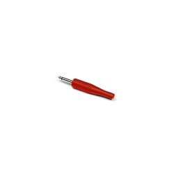 Джек моно, кабельный, 6.3 мм, цвет красный, корпус пластик INVOTONE J180/R