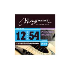 Струны для 12-струнной акустической гитары 12-54, Серия: Phosphor Bronze, Калибр: 12-16-24-34-44-54,... MAGMA STRINGS GA140PB12