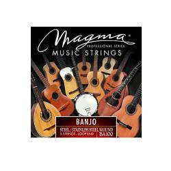 Струны для 5-струнного банджо, Серия: Banjo, Калибр: , Обмотка: посеребрёная. MAGMA STRINGS BA100