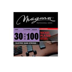 Струны для 5-струнной бас-гитары High C 30-100, Серия: Nickel Plated Steel, Калибр: 30-40-60-80-100, Обмотка: круглая, никелированая сталь, Натяжение: Light. MAGMA STRINGS BE151N