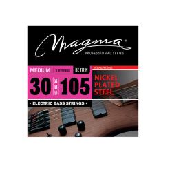 Струны для 5-струнной бас-гитары High C 30-105, Серия: Nickel Plated Steel, Обмотка: круглая, никели... MAGMA STRINGS BE171N
