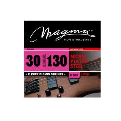 Струны для 6-струнной бас-гитары 30-130, Серия: Nickel Plated Steel, Обмотка: круглая, никелированая... MAGMA STRINGS BE176N