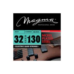 Струны для 6-струнной бас-гитары 32-130, Серия: Nickel Plated Steel, Обмотка: круглая, никелированая сталь, Натяжение: Medium. MAGMA STRINGS BE176N+