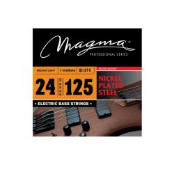 Струны для 7-струнной бас-гитары 24-125, Серия: Nickel Plated Steel, Калибр: 24-30-45-65-80-100-125,... MAGMA STRINGS BE167N
