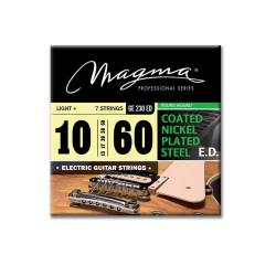 Струны для 7-струнной электрогитары 10-60, Серия: Nickel Plated Steel, Калибр: 10-13-17-28-38-50-60,... MAGMA STRINGS GE230ED