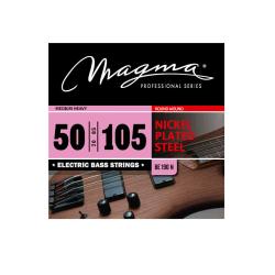 Струны для бас-гитары 50-105, Серия: Nickel Plated Steel, Калибр: 50-70-85-105, Обмотка: круглая, ни... MAGMA STRINGS BE190N