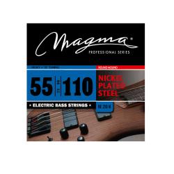 Струны для бас-гитары 55-110, Серия: Nickel Plated Steel, Калибр: 55-75-90-110, Обмотка: круглая, ни... MAGMA STRINGS BE210N