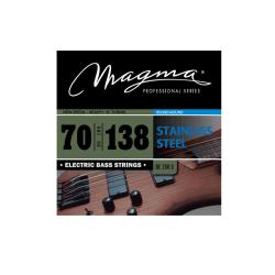 Струны для бас-гитары 70-138, Серия: Stainless Steel, Калибр: 70-85-105-138, Обмотка: круглая, нержа... MAGMA STRINGS BE250S