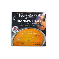 Струны для классической гитары 1D 2A 3D 4C 5G 6D нестандартный строй, Серия: Transpositor, Обмотка: посеребрёная. MAGMA STRINGS GCT-D