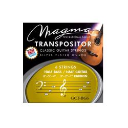 Струны для классической гитары 1E 2A 3D 4G 5B 6E нестандартный строй, Серия: Transpositor, Обмотка: ... MAGMA STRINGS GCT-BG6