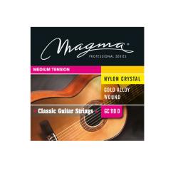 Струны для классической гитары, Серия: Nylon Crystal Gold Alloy Wound, Обмотка: позолоченая, Натяжен... MAGMA STRINGS GC110D