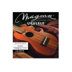 Струны для укулеле сопрано гавайский строй 1-A / 2-E / 3-C / 4-G MAGMA STRINGS UK100NW
