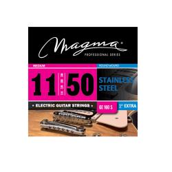 Струны для электрогитары 11-50, Серия: Stainless Steel, Калибр: 11-14-18-28-38-50. MAGMA STRINGS GE160S