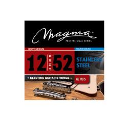 Струны для электрогитары 12-52, Серия: Stainless Steel, Калибр: 12-15-24-32-42-52. MAGMA STRINGS GE170S