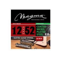 Струны для электрогитары с покрытием 12-52, Серия: Coated Nickel Plated Steel, Калибр: 12-15-24-32-4... MAGMA STRINGS GE170ED