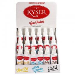Набор из 18 средств по уходу за гитарой. 6 флаконов лимонного масла, 6 полиролей, 6 очистителей для ... KYSER KDS318