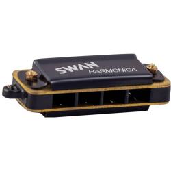 Диатоническая мини-губная гармошка, До мажор, цвет черный SWAN SW4-BK