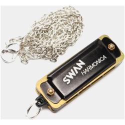 Диатоническая мини-губная гармошка, До мажор, цвет черный SWAN SW4-BK