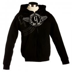 Мужская толстовка с капюшоном, размер M, цвет чёрный GIBSON Logo Men's Hoodie Medium