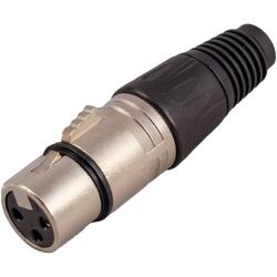 Разъем XLR-мама 3PIN, никель STANDS & CABLES XLR092