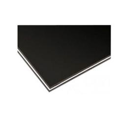 Пластик для панелей, черный, 3-х слойный (черн/бел/черн), 227х390 мм GOTOH PG-B3