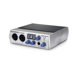 Аудио интерфейс FireWire, 10x6, 24 бит/96кГц, 2 Mic/Line входа, 2 вых, S/PDIF, MIDI, 10гц-70кгц, гне... PRESONUS Firestudio Mobile - 10x6 FireWire recording interface