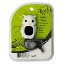 Тюнер хроматический, сова, цвет белый FLIGHT OWL White