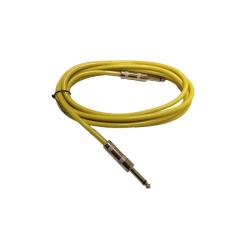 Гитарный кабель длиной 3 м, гибкая оболочка, металлические разъемы, цвет желтый SMIGER PL-D3-YEL