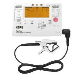Тюнер-метроном, цвет перламутр KORG TM-50C PW