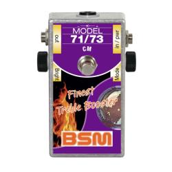 Гитарный бустер, точное воспроизведение бустера CM, звучание Deep Purple эры Mk2, усиление до 5 В, п... BSM TREBLE BOOSTER 71/73 CM