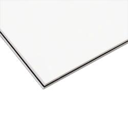 Пластик для панелей, белый, 3-х слойный (бел/черн/бел), 227х390 мм GOTOH PG-W3