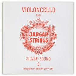 III Silver Sound Jargar Струна Соль для виолончели. Натяжение Forte. Конец-шар. JARGAR STRINGS CELLO G SIL-FORTE