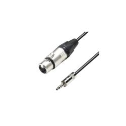 Микрофонный кабель XLR(F)-3,5 Jack stereo, Neutrik, 3м ADAM HALL K5 MYF 0300