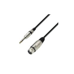 Микрофонный кабель XLR(F)-6,3 Jack stereo, 6м ADAM HALL K3 BFV 0600