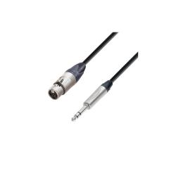 Микрофонный кабель XLR(F)-6,3 Jack stereo, Neutrik, 1м ADAM HALL K5 BFV 0100