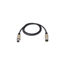 Микрофонный кабель XLR(M) XLR( F) 1 м Металл. корп. ROCKCABLE RCL 30351 D7