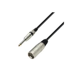 Микрофонный кабель XLR(M)-6,3 Jack mono, 1м ADAM HALL K3 MMP 0100