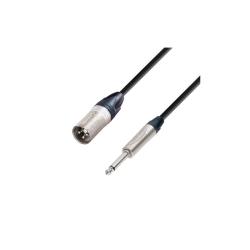 Микрофонный кабель XLR(M)-6,3 Jack mono, Neutrik, 1,5м ADAM HALL K5 MMP 0150