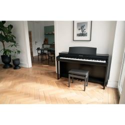 Цифровое пианино с банкеткой, 88 клавиш, механика RH III, 45 тембров, 256 полифония KAWAI CN301R