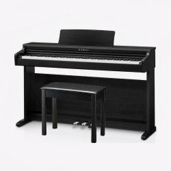 Цифровое пианино с банкеткой, 88 клавиш, механика RHC II, 192 полифония, 15 тембров KAWAI KDP120 B