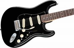 Электрогитара, цвет черный, накладка грифа Пао Ферро, корпус ясень FENDER Deluxe Strat PF Black