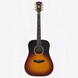 Электроакустическая гитара с чехлом, цвет санберст D'ANGELICO Excel Lexington Vintage Sunset