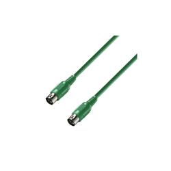 MIDI-кабель, 0,75м, зеленый ADAM HALL K3 MIDI 0075 GRN