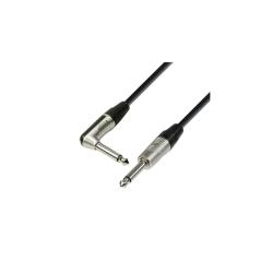 Инструментальный кабель 6,3 Jack Mono-6,3 угловой Jack Mono, REAN, 3м ADAM HALL K4 IPR 0300