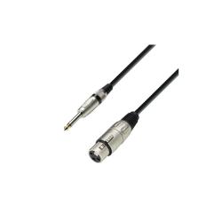 Микрофонный кабель XLR(F)-6,3 Jack mono, 1м ADAM HALL K3 MFP 0100